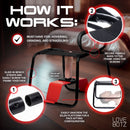 Bangin Bench EZ-Ride Sex Stool with Handles how-to guide for hovering, grinding, and straddling.