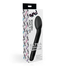 10X Silicone G-Spot Vibrator Black packaging showcasing premium silicone, rechargeable design, and powerful vibration features.