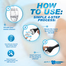 How to use CleanStream Auto-Vibrating Enema Bulb Black in a simple 4-step process.