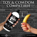 Master Series Jizz Unscented Water-Based Lube 34 Oz with toy compatibility for enhanced pleasure.