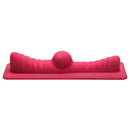 LoveBotz 50X Saddle Pro Sex Machine with 4 Attachments - pink silicone vibrating platform with textured design
