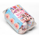 Hentai Girls 6-Pack Egg Masturbators featuring Misato, Haruka, and Asuna in a colorful packaging.