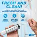 CleanStream Enema Syringe with Tube 300ml Clear for precise and comfortable enema cleansing.