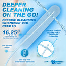 CleanStream Enema Syringe with Tube 300ml Clear for precise cleansing and hard-to-reach areas. Water-based lubricant use recommended.