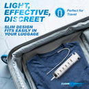 CleanStream Enema Syringe with Tube 300ml Clear fits easily in luggage, perfect for travel and discreet use.