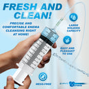 CleanStream Enema Syringe with Tube 550ml Clear for precise and comfortable enema cleansing at home