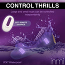 Inmi Ride n' Grind 10X Vibrating Silicone Sex Grinder with wireless remote and waterproof design.