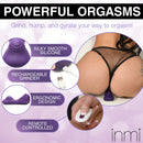 Inmi Ride n' Grind 10X Vibrating Silicone Sex Grinder features silky silicone, remote control, and ergonomic design for powerful orgasms.