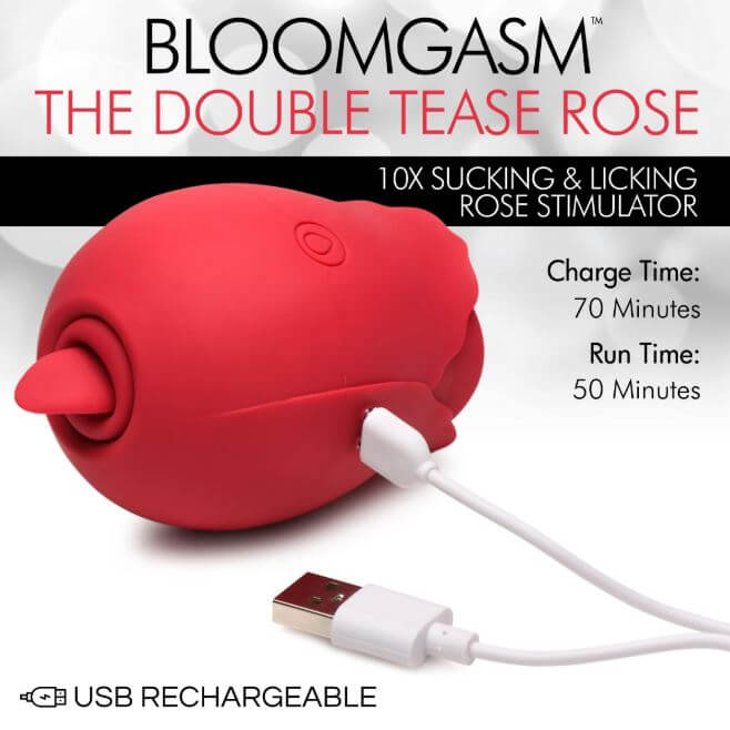 THE DOUBLE TEASE ROSE 10X SUCKING & LICKING ROSE SIMULATOR-1