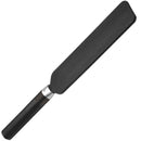 Zeus Electrosex E-Stim Spiked Paddle Black showing a sleek black design for impact and electrostimulation play.