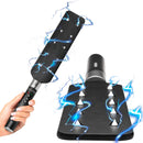 Zeus Electrosex E-Stim Spiked Paddle Black with spikes and electrostimulation features for impact play.