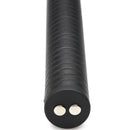 Zeus Electrosex 17.25 Inch E-stim Baton Black close-up of handle with buttons for electrostimulation control.