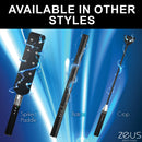Zeus Electrosex Rechargeable E-Stim Crop Black, Spiked Paddle and Baton, showcasing various styles in electrifying play.