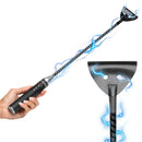 Zeus Electrosex Rechargeable E-Stim Crop Black with electric effects, perfect for impact play and sensory stimulation.