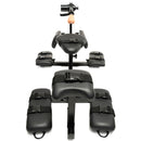 Master Series Subversion Deluxe Stockade with Sex Machine featured in a sleek black design with padded cushions.