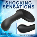 Zeus Electrosex E-Stim G-Spot Silicone Panty Vibe Black, showcasing a firm G-spot design for e-stim and vibration sensations.