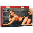 Lover's Doggy Style Position Strap Black packaging displayed featuring couple in intimate pose.