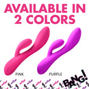 10X Flexible Silicone Rabbit Vibrator Pink and purple options available from Bang!
