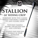 Master Series Stallion Riding Crop 24 Inch Black - Image 2
