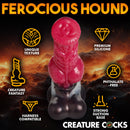 Creature Cocks Cujo Canine Silicone Dildo Extra Large with unique texture and strong suction base.