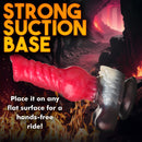 Creature Cocks Cujo Canine Silicone Dildo Extra Large with strong suction base for hands-free use.