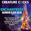 Creature Cocks Enchantress Rainbow Glass Dildo - Image 2