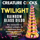 Creature Cocks Twilight Rainbow Glass Dildo - Image 2