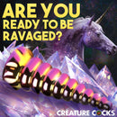 Creature Cocks Twilight Rainbow Glass Dildo - Image 3