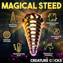 Creature Cocks Twilight Rainbow Glass Dildo - Image 5