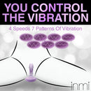 Thrust n' Grind Thrusting and Vibrating Silicone Sex Grinder control panel showing 4 speeds and 7 patterns of vibration.
