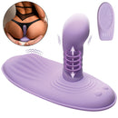Thrust n' Grind Thrusting and Vibrating Silicone Sex Grinder with remote control, designed for hands-free pleasure.