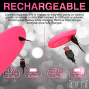 Spin n' Grind Rotating and Vibrating Silicone Sex Grinder rechargeable charger setup with USB connection.