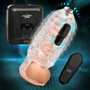 LoveBotz The Milker Stamina Automatic Suction Masturbator with remote control and TPE sleeve.