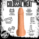 Moby Huge 2 Foot Tall Super Dildo Light, a colossal 2ft tall and 26lbs, features realistic details and is firm yet flexible.