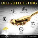 Master Series Gold Sensation Wartenberg Wheel showcasing spiked design for sensory play and temperature exploration.