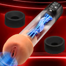 Size Matters Sucking Penis Pump with Attachments featuring suction tube and silicone sleeves for enhanced stimulation.