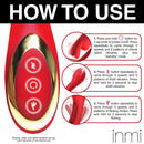 How to use Inmi Flicking Silicone Rabbit Vibrator Red with control instructions for maximum pleasure.