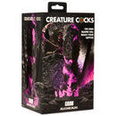 Creature Cocks Grim Silicone Dildo Purple and Black packaging featuring the Grim Reaper design.
