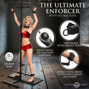 Ultimate Enforcer Forced Orgasm Tower with Sex Machine featuring multi-speed control and bondage attachments.