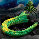 Creature Cocks Titan Tentacle Extra Long Silicone Dildo on rocky surface with swirling ocean background.