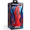 Creature Cocks Demon Claw Fisting Silicone Dildo Red packaging featuring a sculpted claw design.