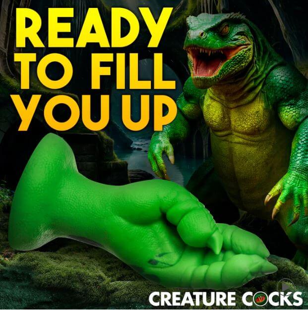 CREATURE COCKS RAPTOR CLAW FISTING SILICONE DILDO-3