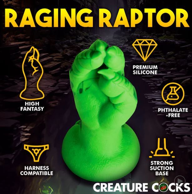 CREATURE COCKS RAPTOR CLAW FISTING SILICONE DILDO-5