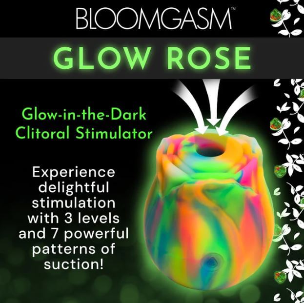 GLOW ROSE GLOW-IN-THE-DARK CLIT STIMULATOR-2
