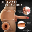 Ramming Briefs Thrusting Vibrating Penis Panties Medium showcasing super stretchy silicone design and realistic details.