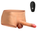 Ramming Briefs Thrusting Vibrating Penis Panties Medium with remote control for gender-play fantasies.