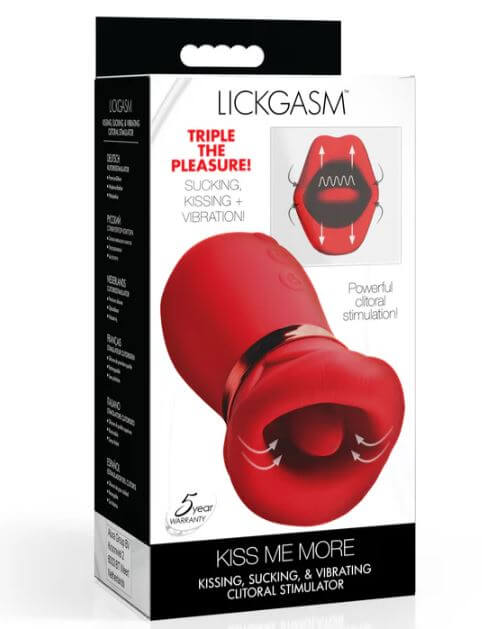 KISS ME MORE KISSING SUCKING & VIBRATING CLITORAL STIMULATOR-2