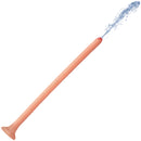 Hosed 19 Inch Slim Silicone Enema Hose Flesh with a realistic shaft spraying water, perfect for anal hygiene.
