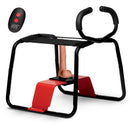 Lovebotz Bangin' Bench with Thrusting and Vibrating Dildo showcasing sturdy design and motorized dildo.