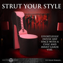 Master Series Stiletto Corset Chair Pink in a stylish setting with chic decor accents.